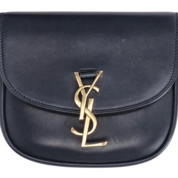 Saint Laurent Kaia crossbody bag navy blue leather - Picture 8 of 10